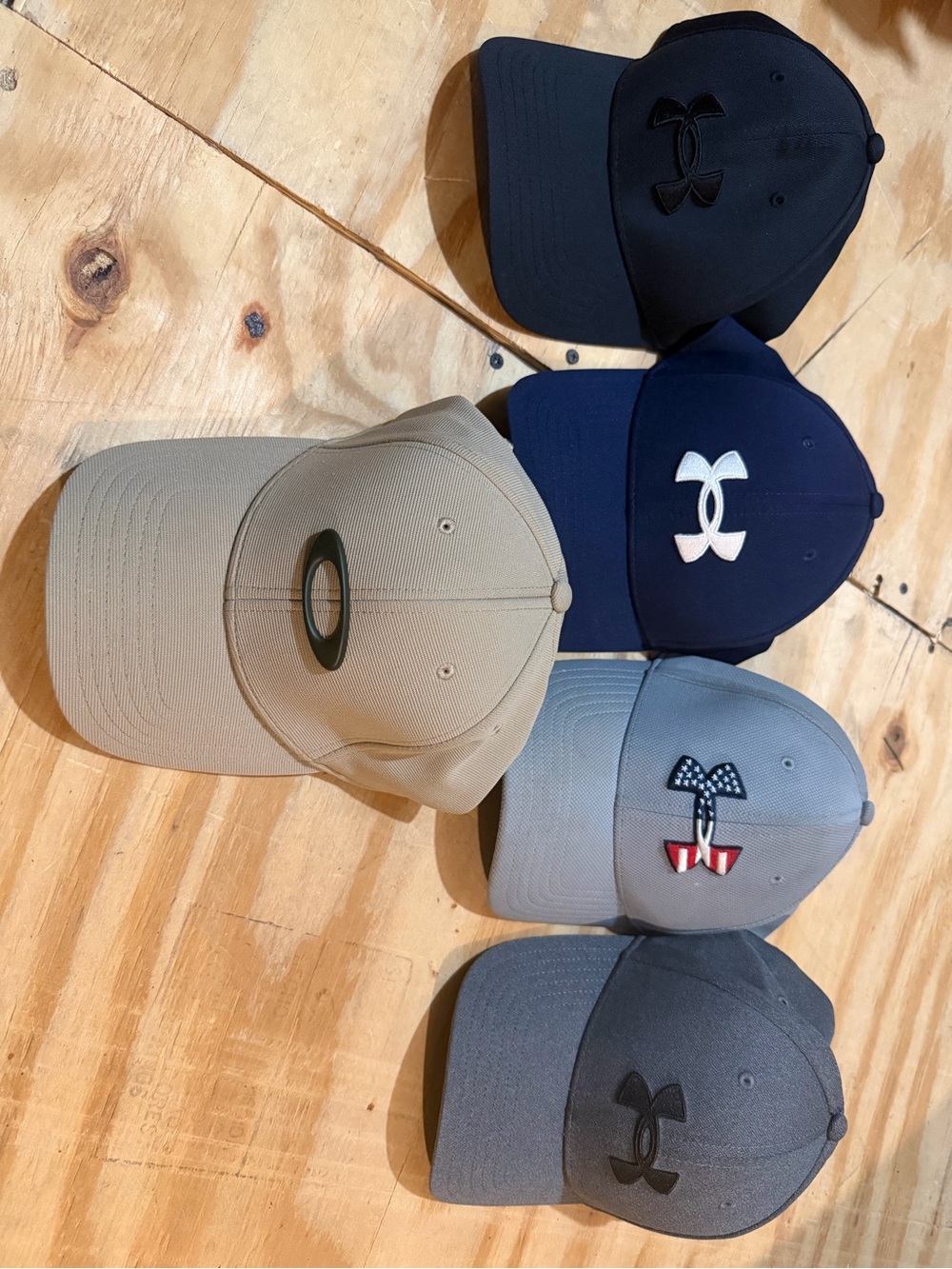 Adults Baseball Cap Bundle- Navy, Black, Gray, Tan